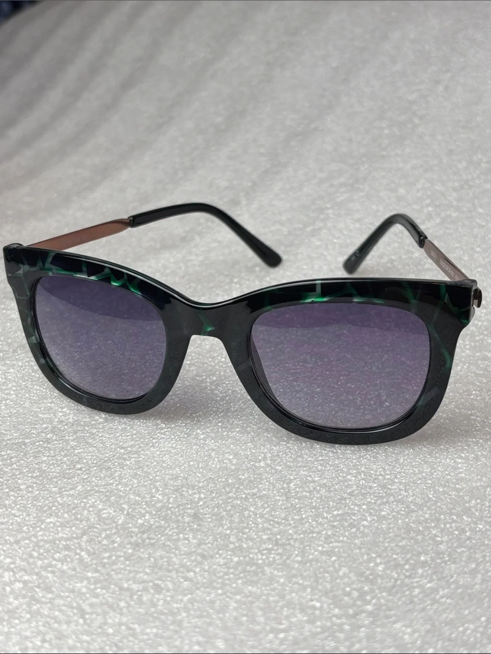 Daisy Fuentes Black and Green Tortoise Women's Sunglasses